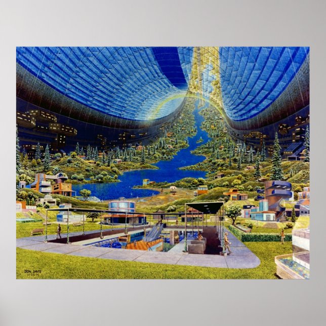 Ringworld-Weltraum Poster (Vorne)