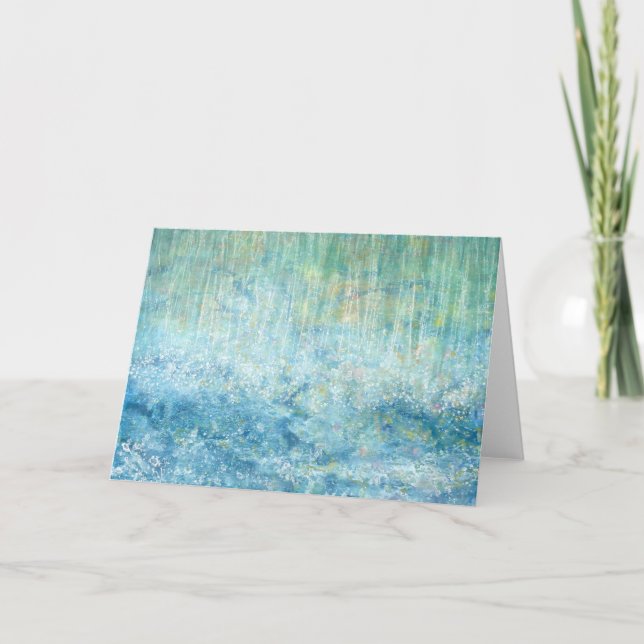 Rining Cats Grußkarte durch Iris Grace Malerei Dankeskarte (Vorderseite)