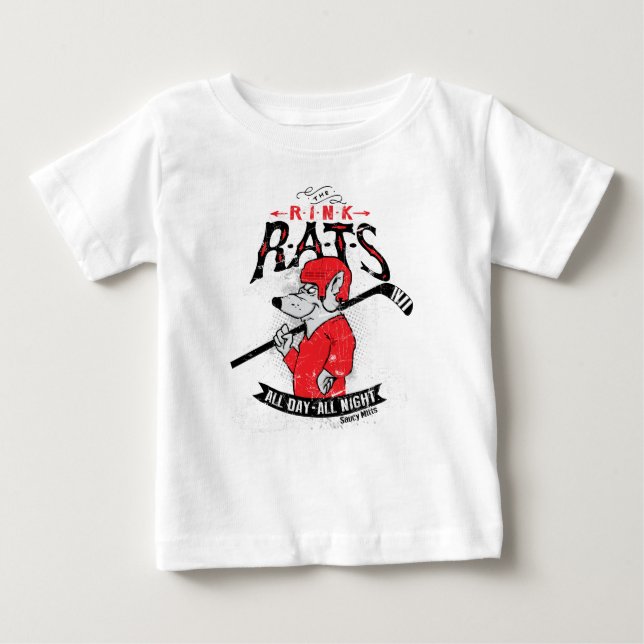 Rink Rats Hockey Baby Baby T-shirt (Vorderseite)