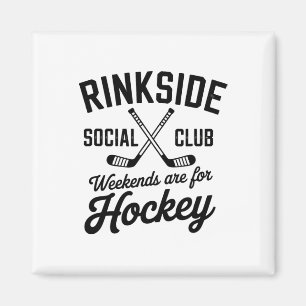 Rinkside Social Club Retro-Eishockey-Vibes Magnet