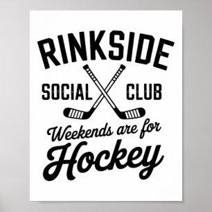 Rinkside Social Club Retro-Eishockey-Vibes Poster