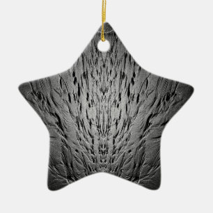 Rinnsale auf einem Sandstrand Keramik Ornament