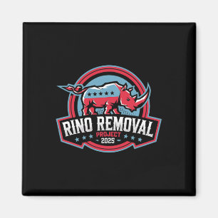 Rino Removal Project Rrp Funny Trump Konservativ Magnet