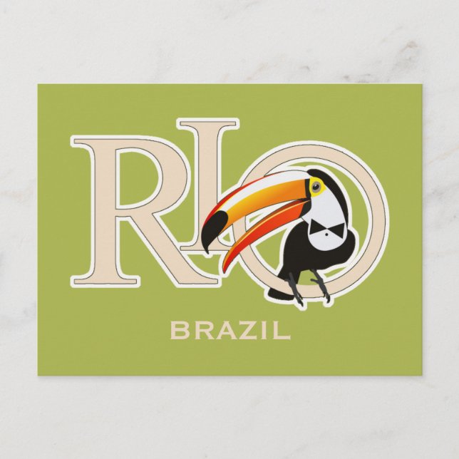 Rio Brasilien Feiertagspostkarte (Vorderseite)