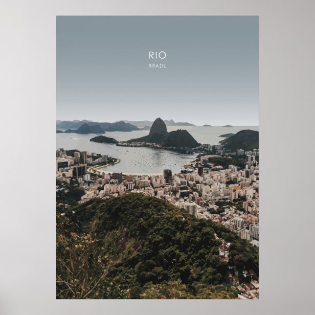 Rio, Brasilien Reisevorführung Poster (Vorne)