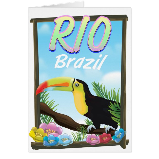 Rio Brasilien Toucan Reiseplakat (Vorne)