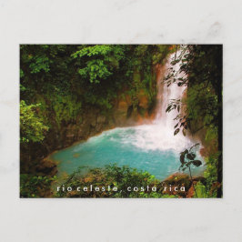 Rio Celeste Wasserfall Costa Rica Postcard Postkarte