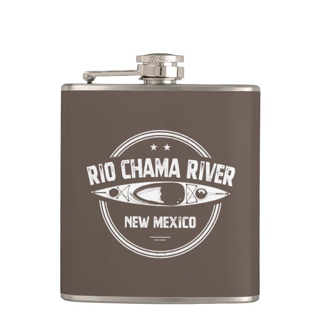 Rio Chama River New Mexico Kayaking Flachmann (Vorderseite)