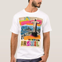 Rio de Janeiro Brasil Christus Retro Collage Reise
