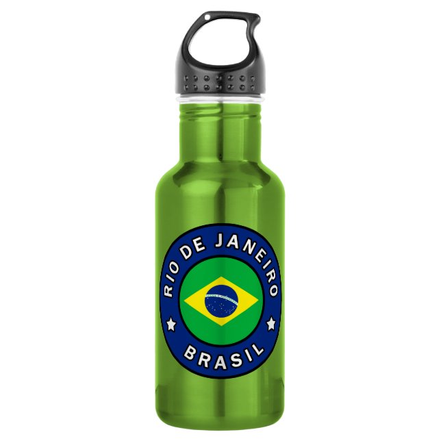 Rio de Janeiro Brasil Edelstahlflasche (Vorderseite)