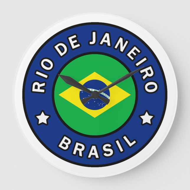 Rio de Janeiro Brasil Große Wanduhr (Vorderseite)