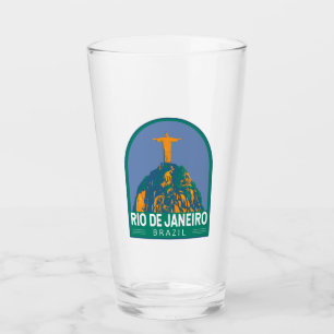 Rio De Janeiro Brasil Reise Kunst Vintage Glas