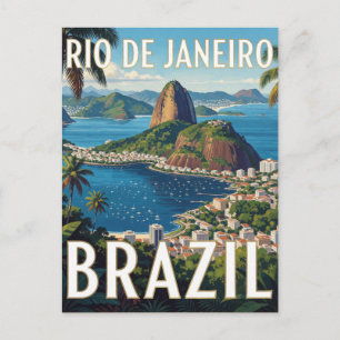 Rio de Janeiro Brasil Zuckerhut Küstenflucht Postkarte