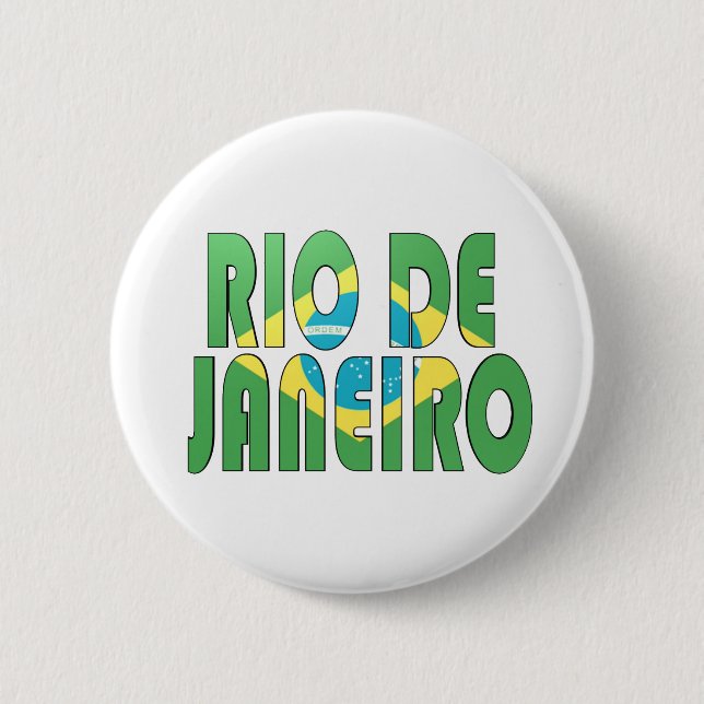 Rio de Janeiro, Brasilien Button (Vorderseite)