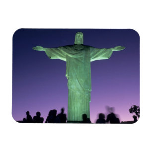 Rio de Janeiro, Brasilien. Christliche Statue Magnet