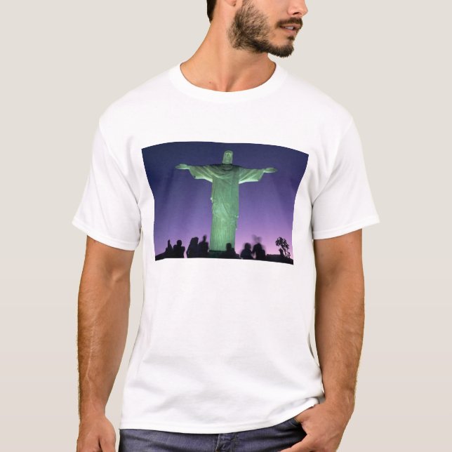 Rio de Janeiro, Brasilien. Christliche Statue T-Shirt (Vorderseite)