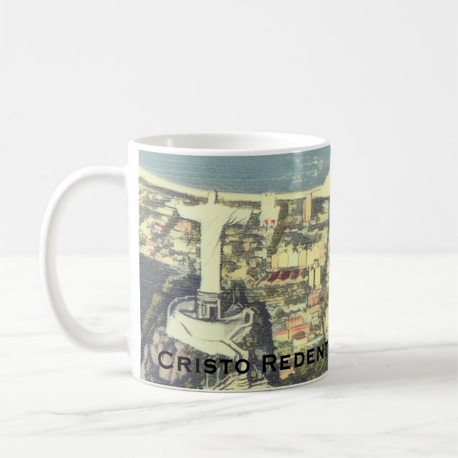 Rio de Janeiro, Brasilien (Christus der Erlöser) Kaffeetasse (Links)