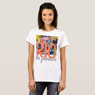 Rio de Janeiro Brasilien Graffiti Mural Shirt, w 2 T-Shirt