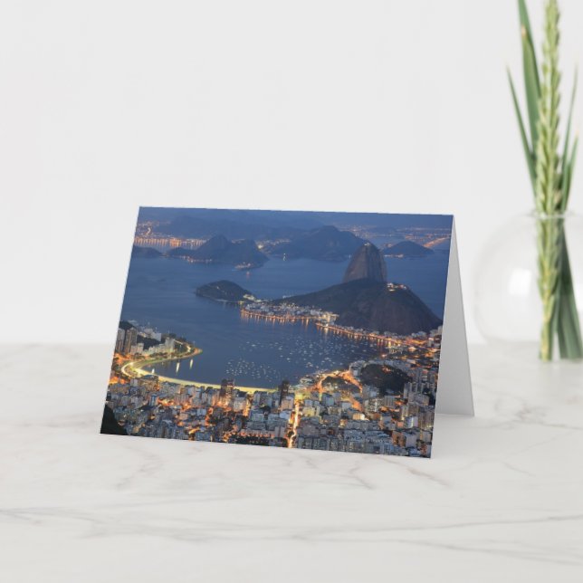 Rio de Janeiro, Brasilien Karte (Vorderseite)