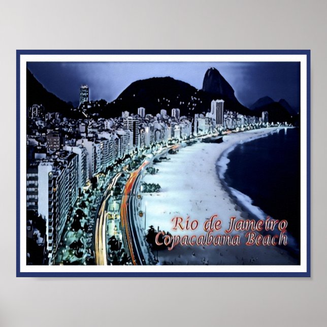 Rio de Janeiro - Brasilien - Poster (Vorne)