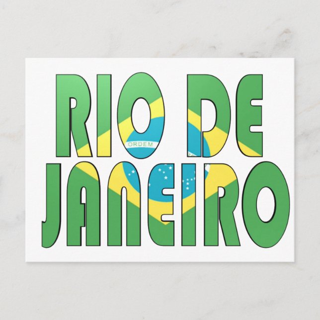 Rio de Janeiro, Brasilien Postkarte (Vorderseite)