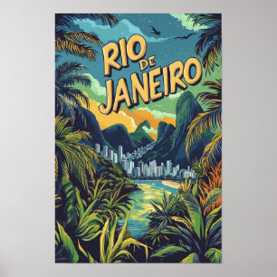 Rio de Janeiro Brasilien Reise Poster