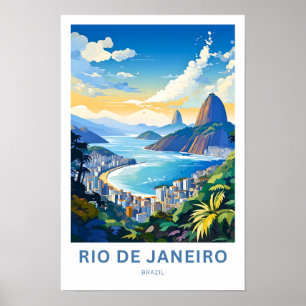 Rio De Janeiro Brasilien Reisen Print Poster