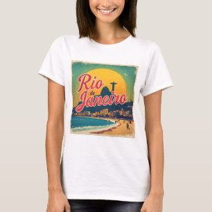 Rio De Janeiro Brasilien Retro Vintage Reise T-Sh T-Shirt