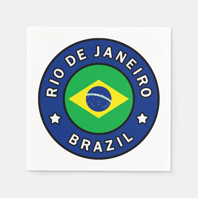 Rio de Janeiro Brasilien Serviette (Vorderseite)