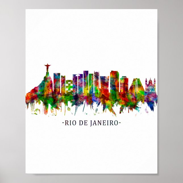 Rio de Janeiro Brasilien Skyline Poster (Vorne)