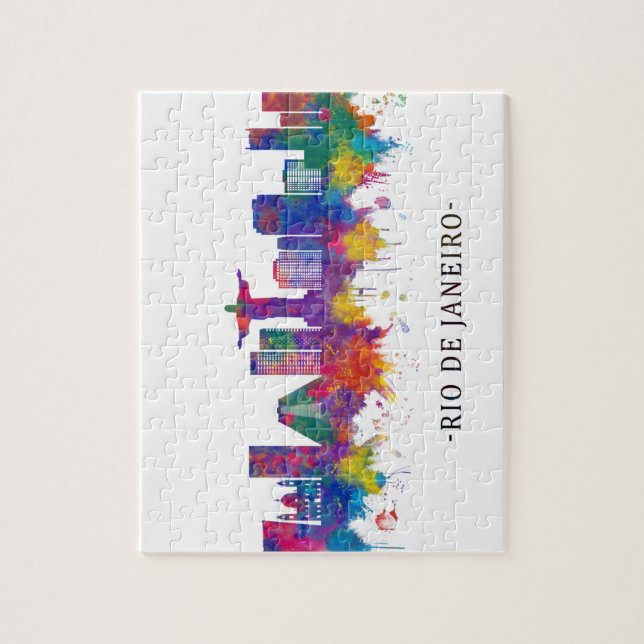 Rio de Janeiro Brasilien Skyline Puzzle (Vertikal)