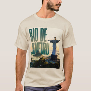 Rio de Janeiro Brasilien Strände und Berghorizonte T-Shirt
