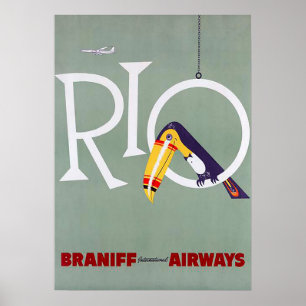 Rio de Janeiro Brasilien Vintage-Reiseposter Poster