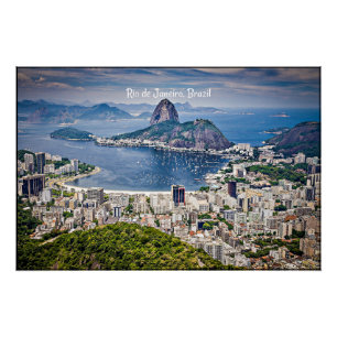 Rio de Janeiro, Brasiliens Stadtbild Poster