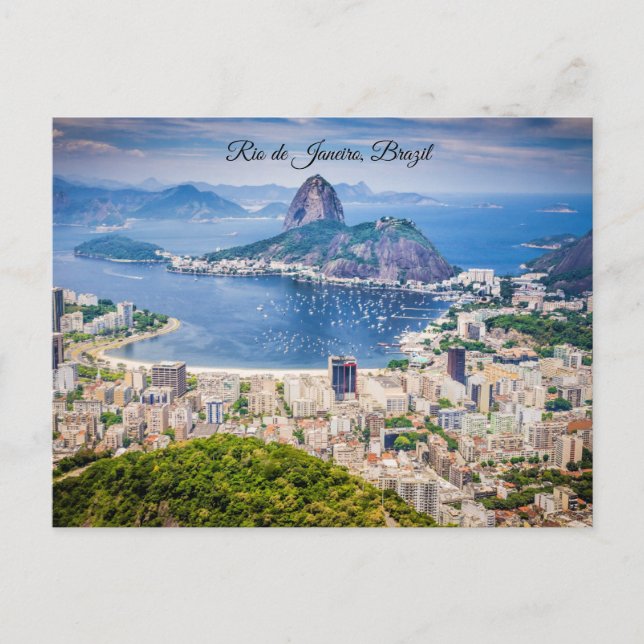 Rio de Janeiro, Brazil cityscape Postkarte (Vorderseite)
