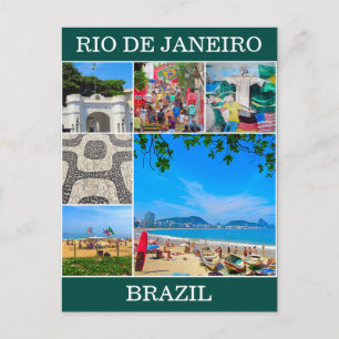 rio de janeiro brazil szenes postkarte