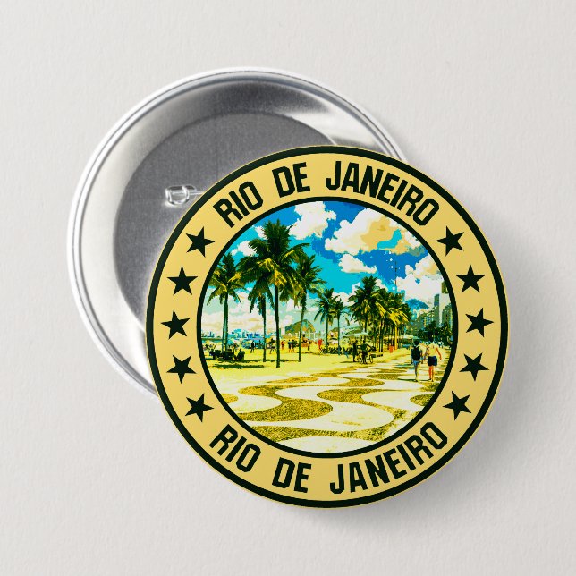 Rio de Janeiro Button (Vorne & Hinten)