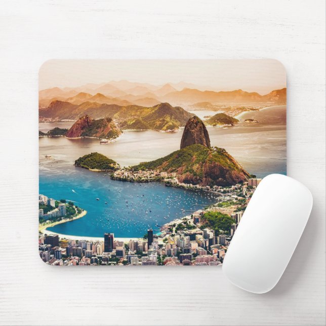Rio de Janeiro City Foto Mousepad (Mit Mouse)