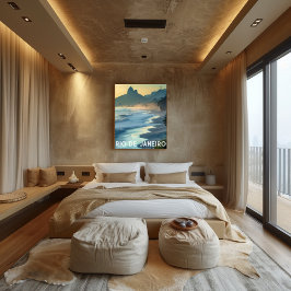 Río de Janeiro: Ciudad Maravillosa Playas Skyline Poster