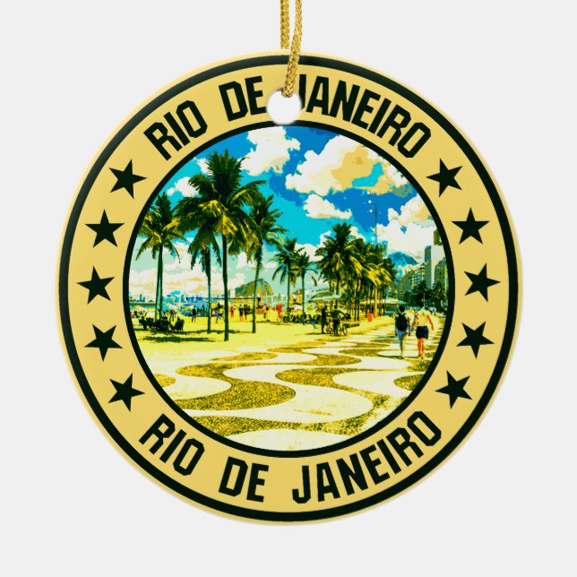 Rio de Janeiro Keramik Ornament (Vorne)