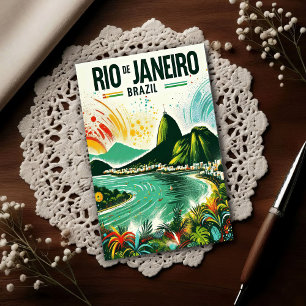Rio de Janeiro: Lebendige Farben Brasiliens Postkarte