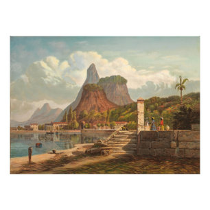 Rio de Janeiro, Mont Corcovado und Botafago Bay Fotodruck
