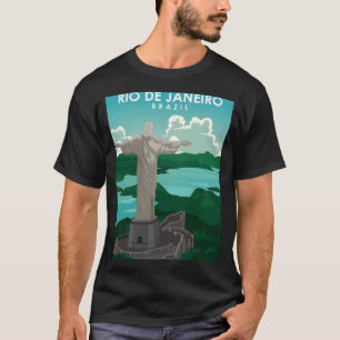 Rio De Janeiro Reiseplakat im Vintage- und Mini-St T-Shirt
