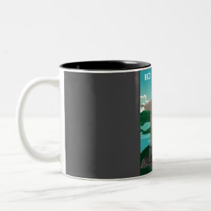 Rio De Janeiro Reiseplakat Vintag und klein Zweifarbige Tasse
