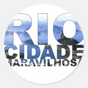 Rio de Janeiro Runder Aufkleber