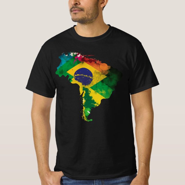 Rio de Janeiro T-Shirt, brasilianisches Shirt, Bra T-Shirt (Vorderseite)