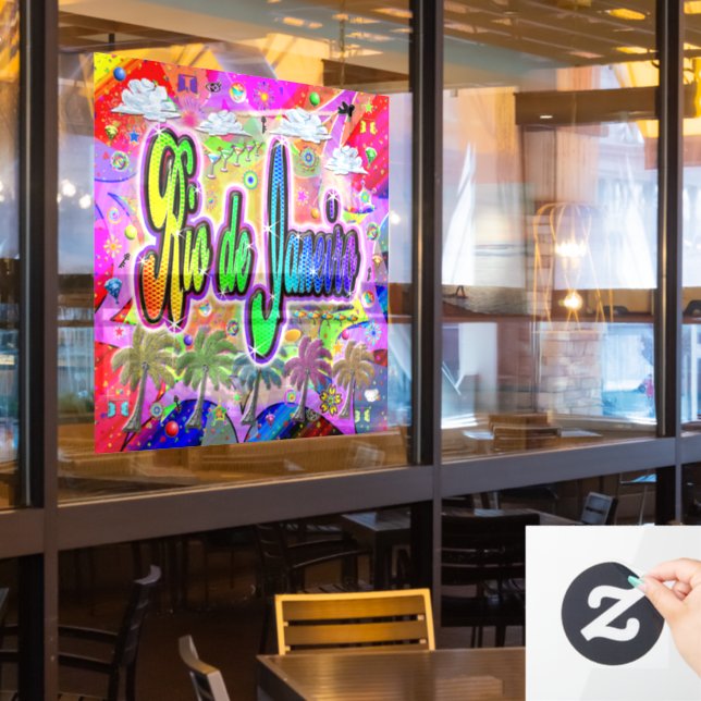 Rio de Janeiro Vista Express-Fenster Fensteraufkleber (Restaurantfenster)