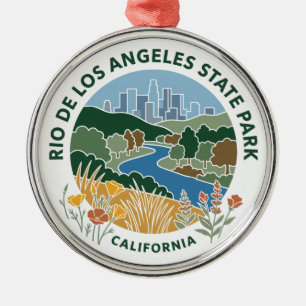 Rio de Los Angeles State Park Kalifornien Ornament Aus Metall