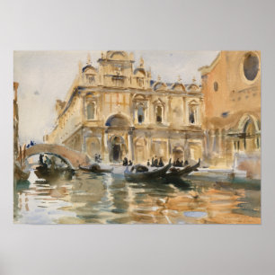 Rio dei Mendicanti, Venedig von John Singer Sargen Poster