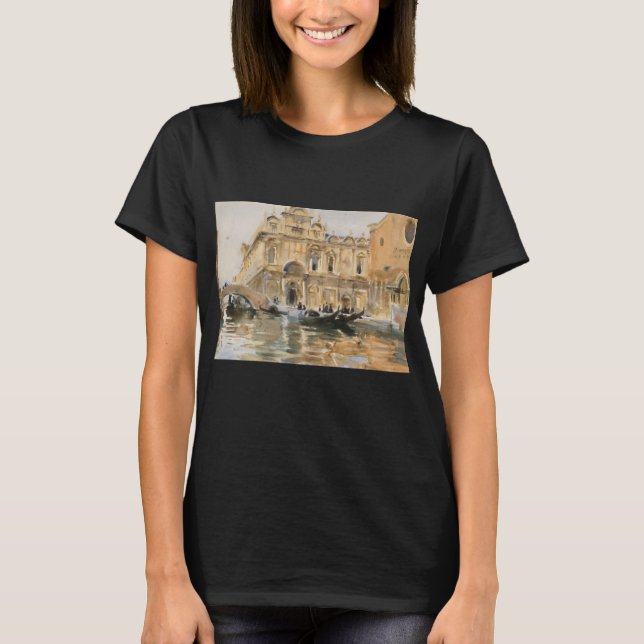 Rio dei Mendicanti, Venedig von John Singer Sargen T-Shirt (Vorderseite)
